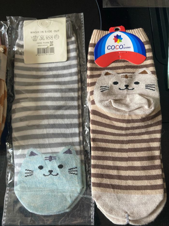 Chaussettes chats - photo numéro 2