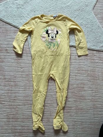Pyjama une pièce jaune Minnie Disney 36 mois