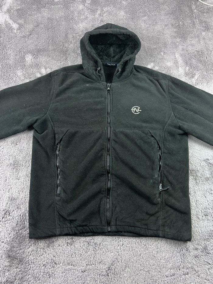 Veste polaire Nautica avec logo brodé noire taille M – Homme casual - photo numéro 6