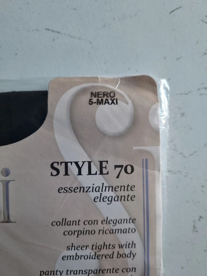 paire de collant voile noir avec culotte slipée - photo numéro 3