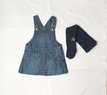 Lot robe Obaibi et collants C&A 6 mois