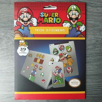 Super Mario : Tech Stickers Pack 39 pièces