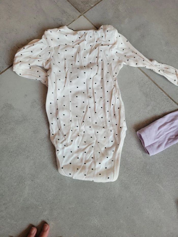 Lot body bébé fille 74 cm manche longue - photo numéro 6