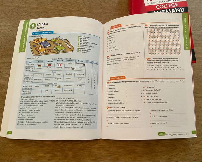 Lot Dictionnaire Robert & Collins Allemand collège et cahier d’allemand 6e neuf - photo numéro 5