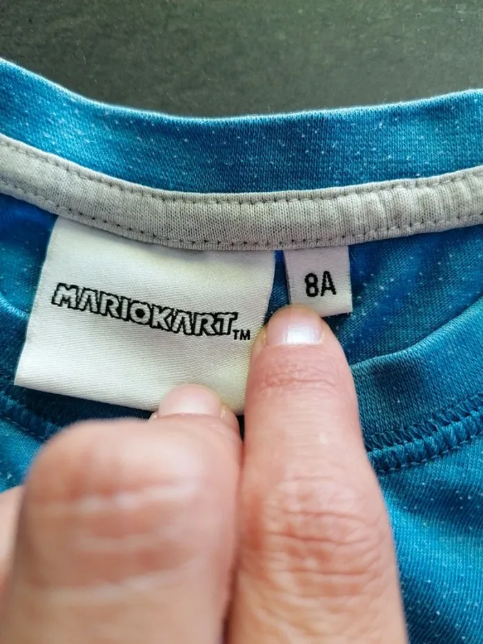 Tee shirt Mario kart 8 ans - photo numéro 3