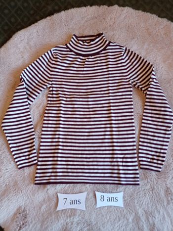 Pull col roulé Tex 7-8 ans