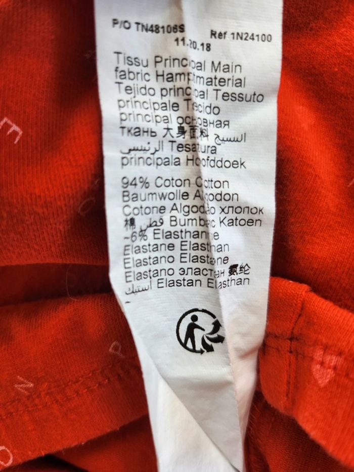 Legging court rouge fille 3 ans - photo numéro 4