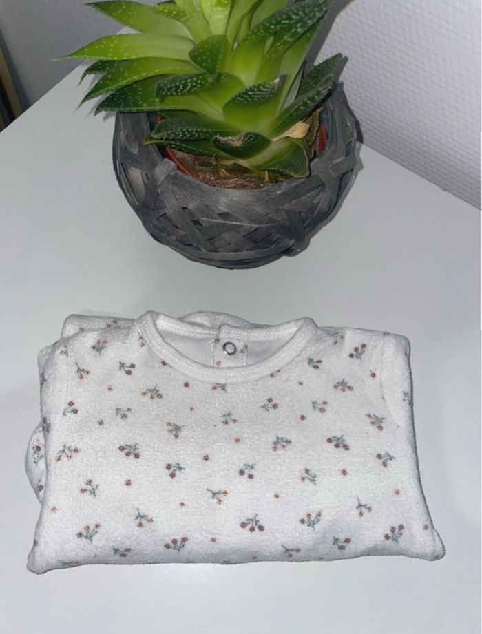 Pyjama velours dors bien - 1 mois