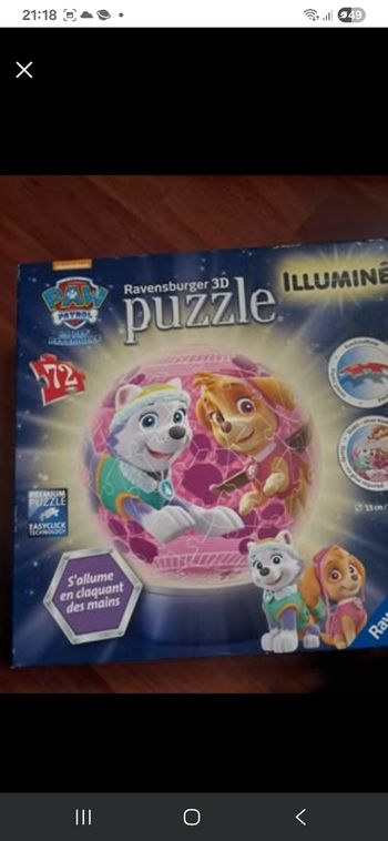 Veilleuse en puzzle