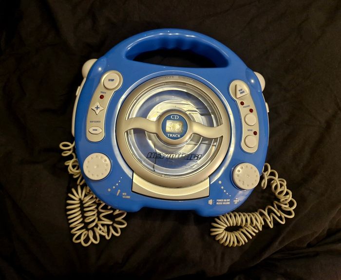 Lecteur CD 2 micros : Bleu - Hey Music