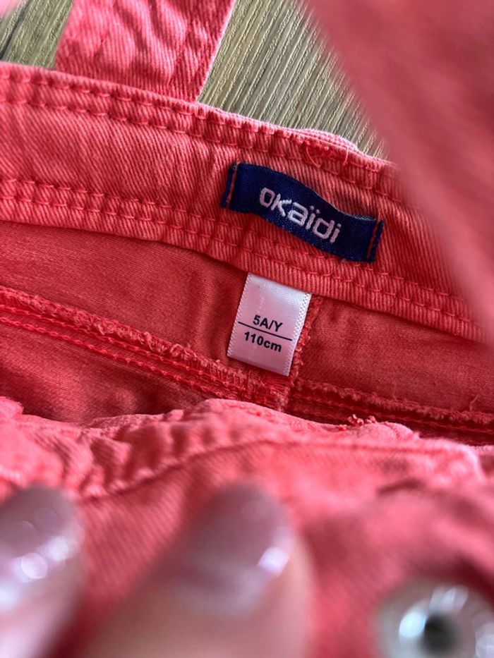 Salopette short en jean Okaïdi 5 ans - photo numéro 3