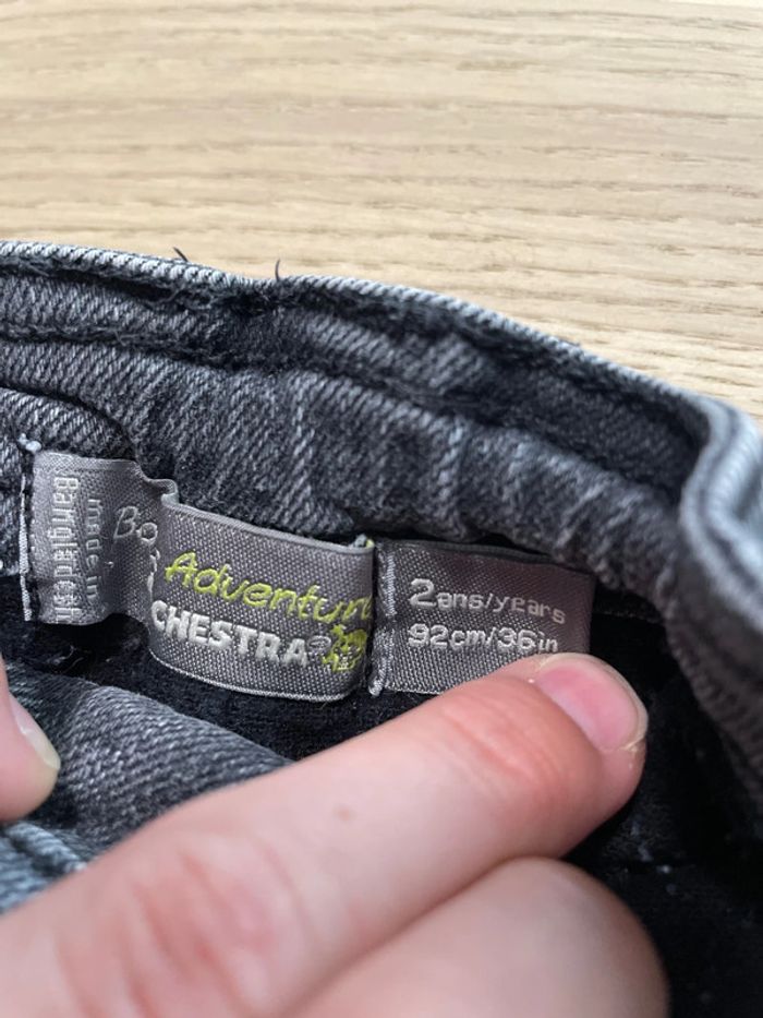 Pantalon doublé gris orchestra 2 ans 92 cm - photo numéro 2