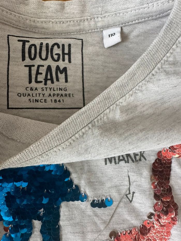 T-shirt ML Perles réversibles 4/5 ans - photo numéro 3