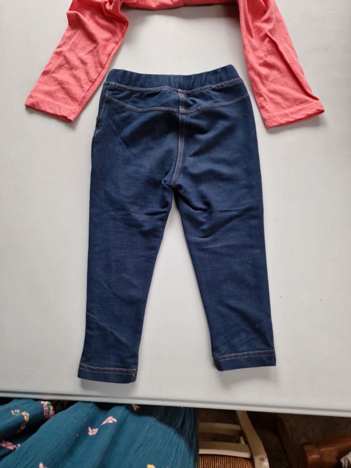 Ensemble leggings + tee-shirt manches longues fille - photo numéro 3