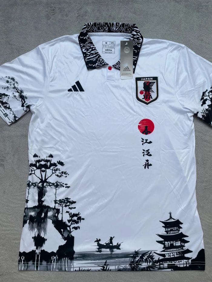 Maillot concept foot Japon blanc édition Paysage Traditionnel taille M