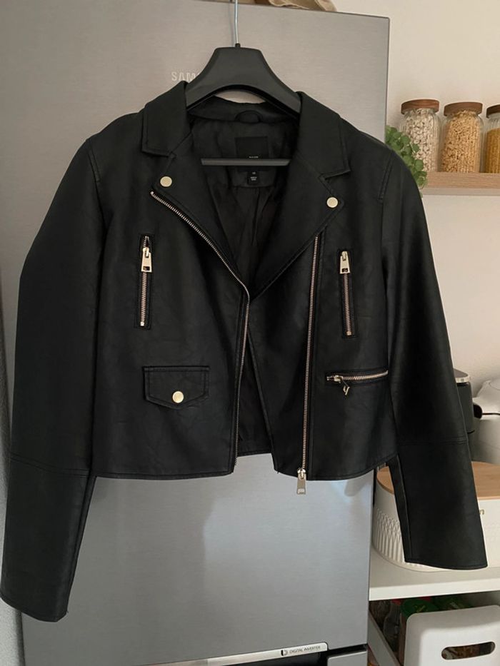 Veste simili cuir noir River Island 10 - photo numéro 2