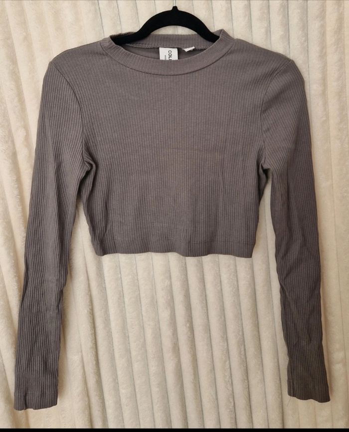 Crop top manche longue