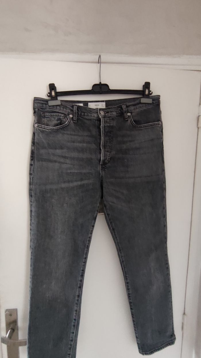 Pantalon femme jeans marque MNG taille 42 couleur noir - photo numéro 8