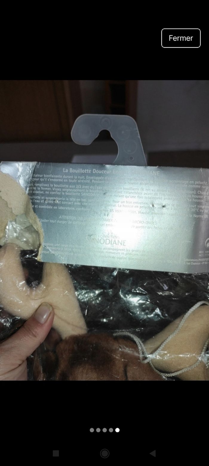 Très belle peluche bouillotte neuf j16 - photo numéro 3