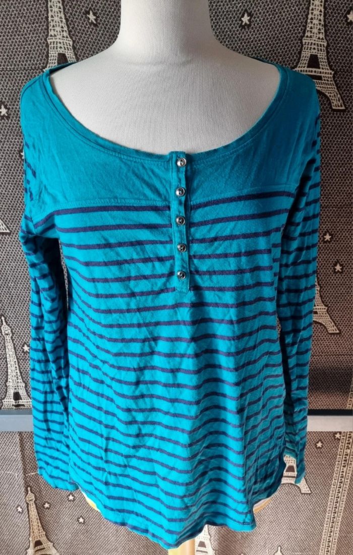 Blouse manches retroussable taille 42-44 - photo numéro 2