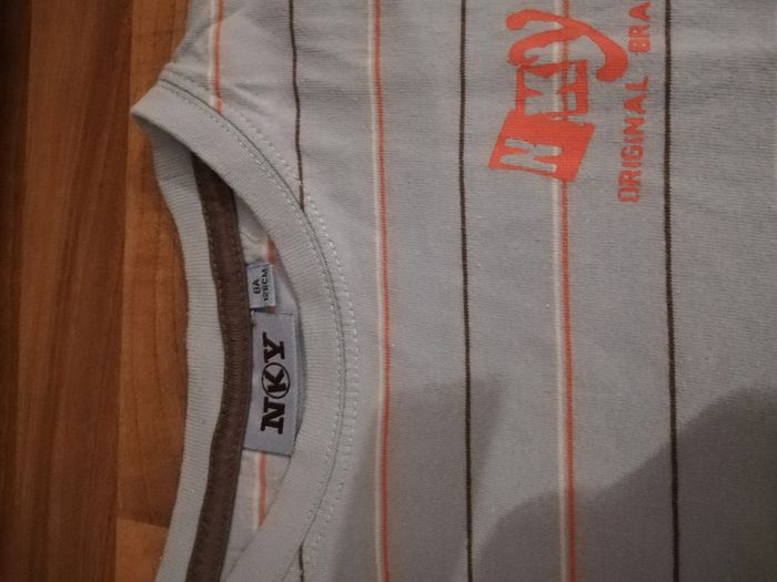 Tee-shirt manches longues bleu et orange 8 ans - photo numéro 7