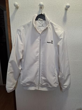 Belle veste homme XL Sergio Tacchini blanche zippée très bon état