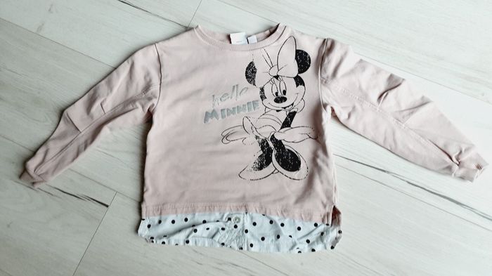 Vêtement fille pull roseMinnie Disney Orchestra 5 ans
