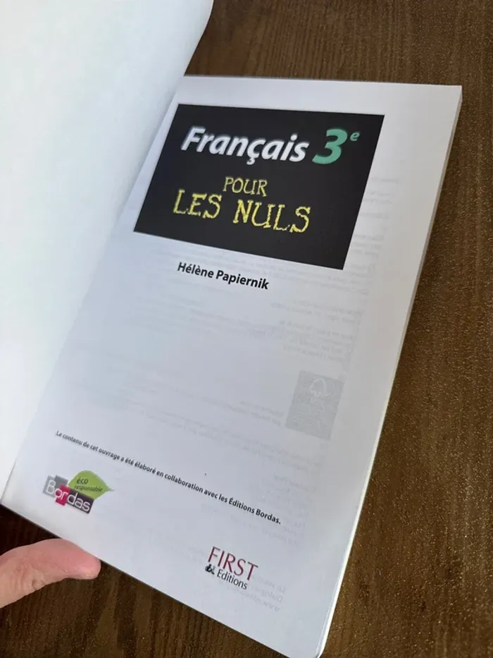 Livre français 3e pour les nuls - photo numéro 4