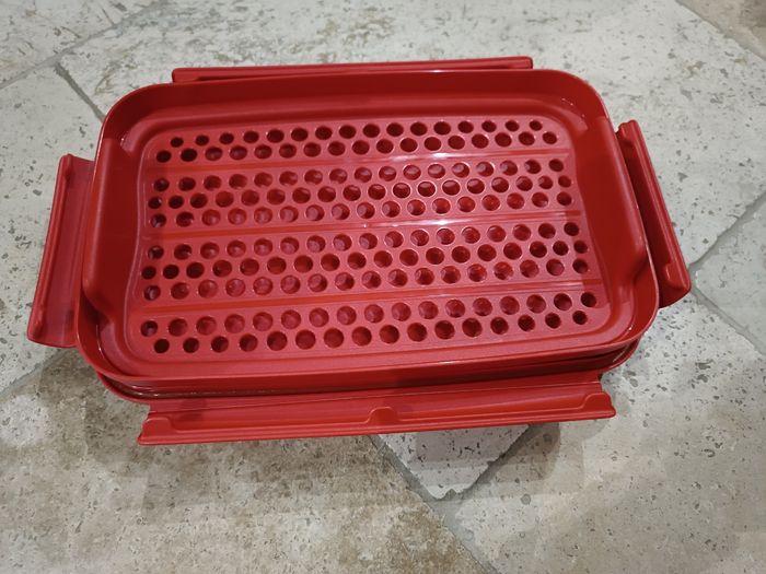 NEUF - Tupperware, shake party pour marinades, égoutter les asperges, les panures - photo numéro 4