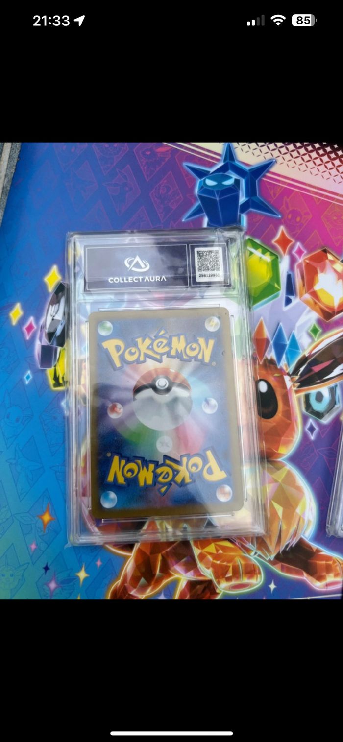 Carte Pokémon evoli ex japonaise grader collect aura 9 - photo numéro 2