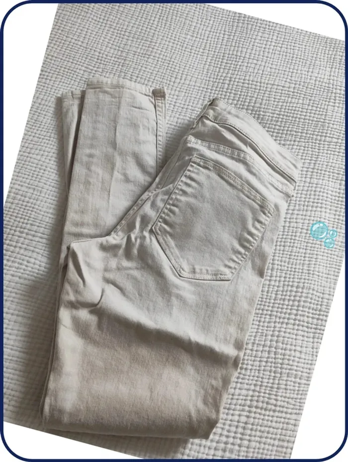 Jeans crème femme/ h&m