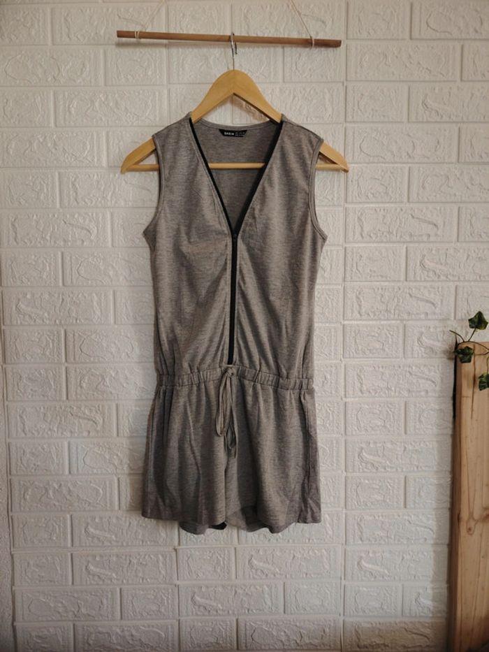 Combishort coton gris - photo numéro 2