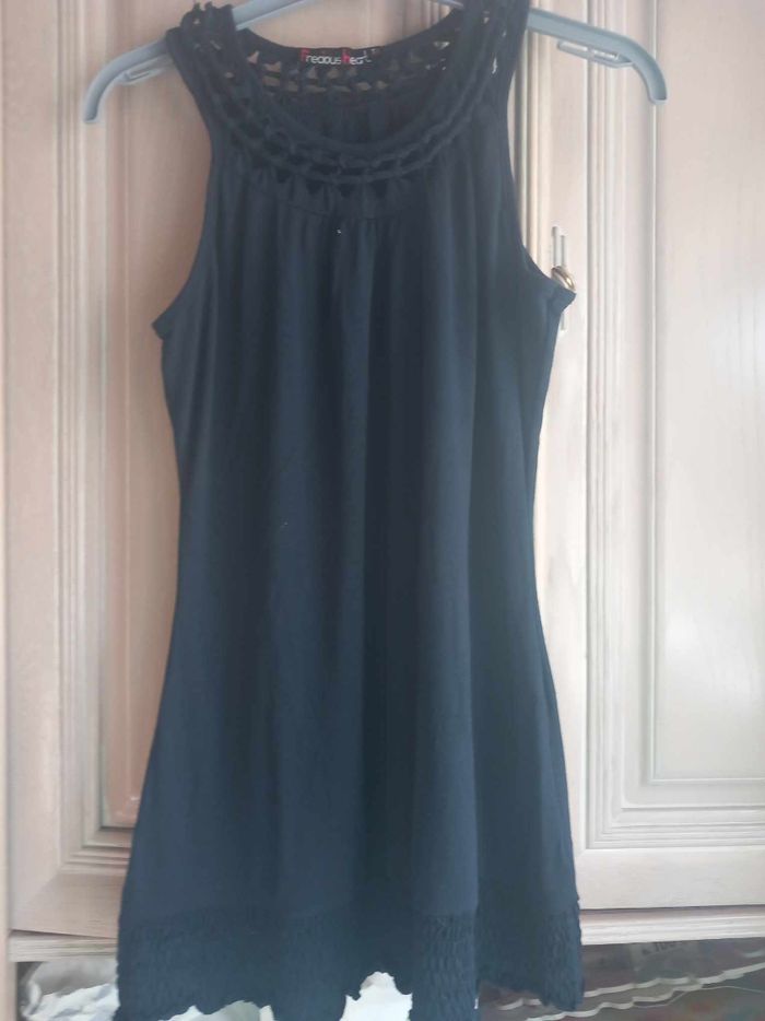 Débardeur noir T4 Precious Heart