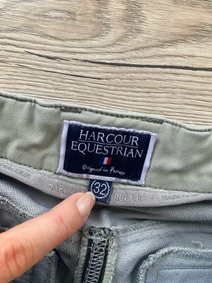 Pantalon d’équitation Harcour – Taille 32 – Vert Clair Full Grip - photo numéro 8