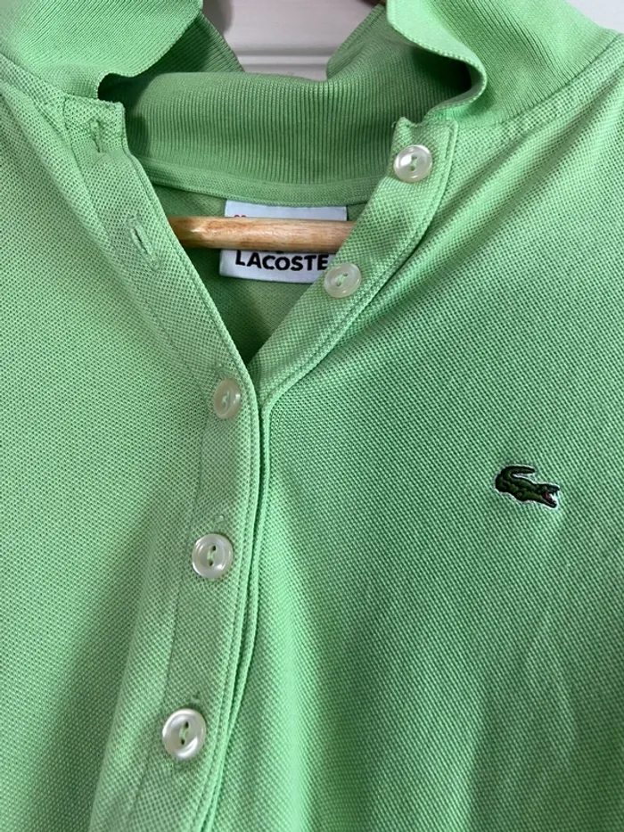 Polo Lacoste vert - photo numéro 4