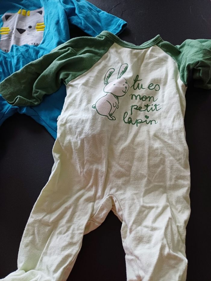 Lot 4 pyjamas 1 mois - photo numéro 2