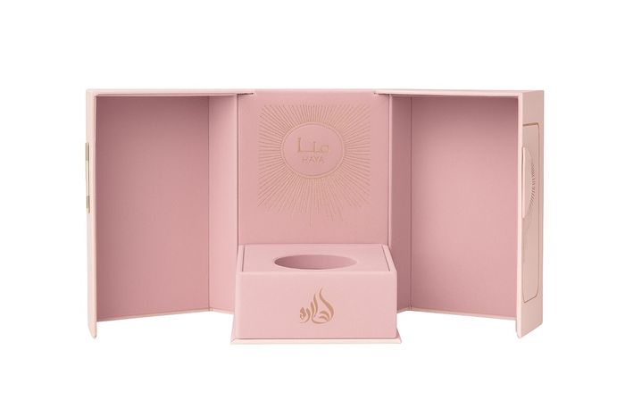 parfum de luxe haya 100 ml eau de parfum femme oriental gourmand élégant flacon rose velours - photo numéro 2