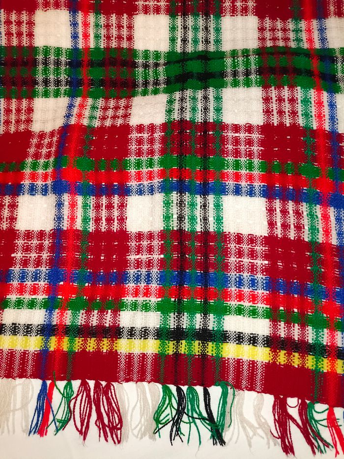 Carré femme en laine, vintage URSS - photo numéro 4