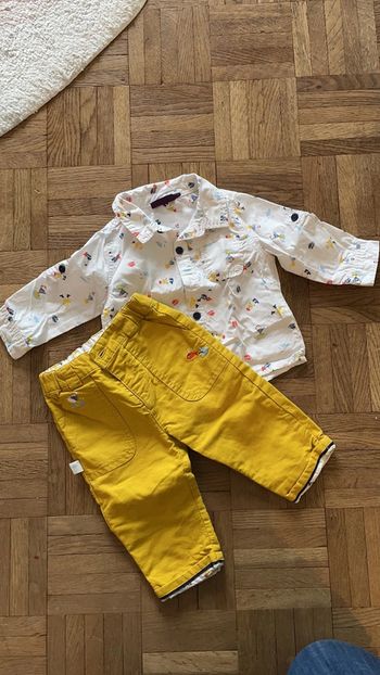 Ensemble chemise pantalon Sergent Major 6mois