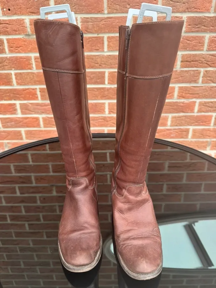 Botte en vrai cuir taille 36 - photo numéro 7