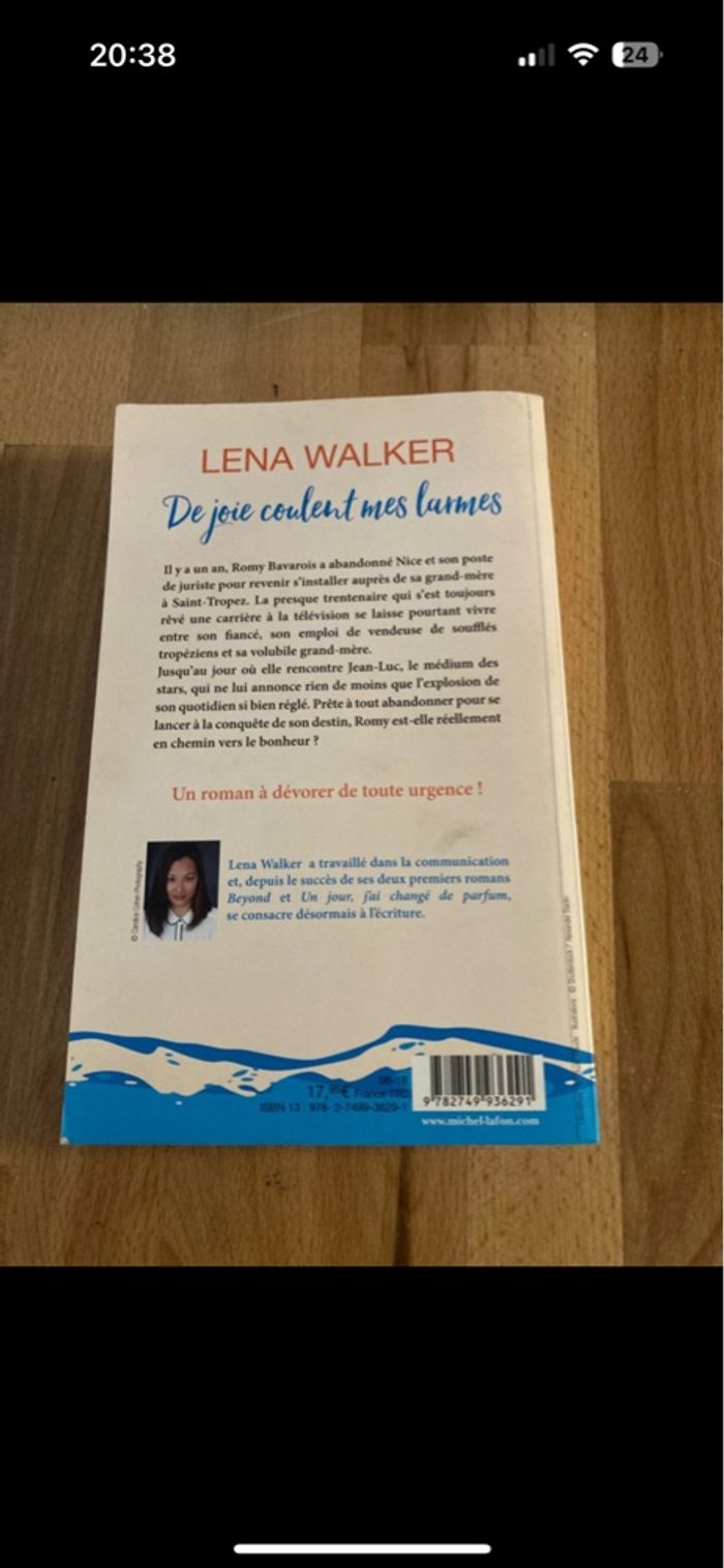 Livre De joie coulent mes larmes de Léna Walker - photo numéro 2