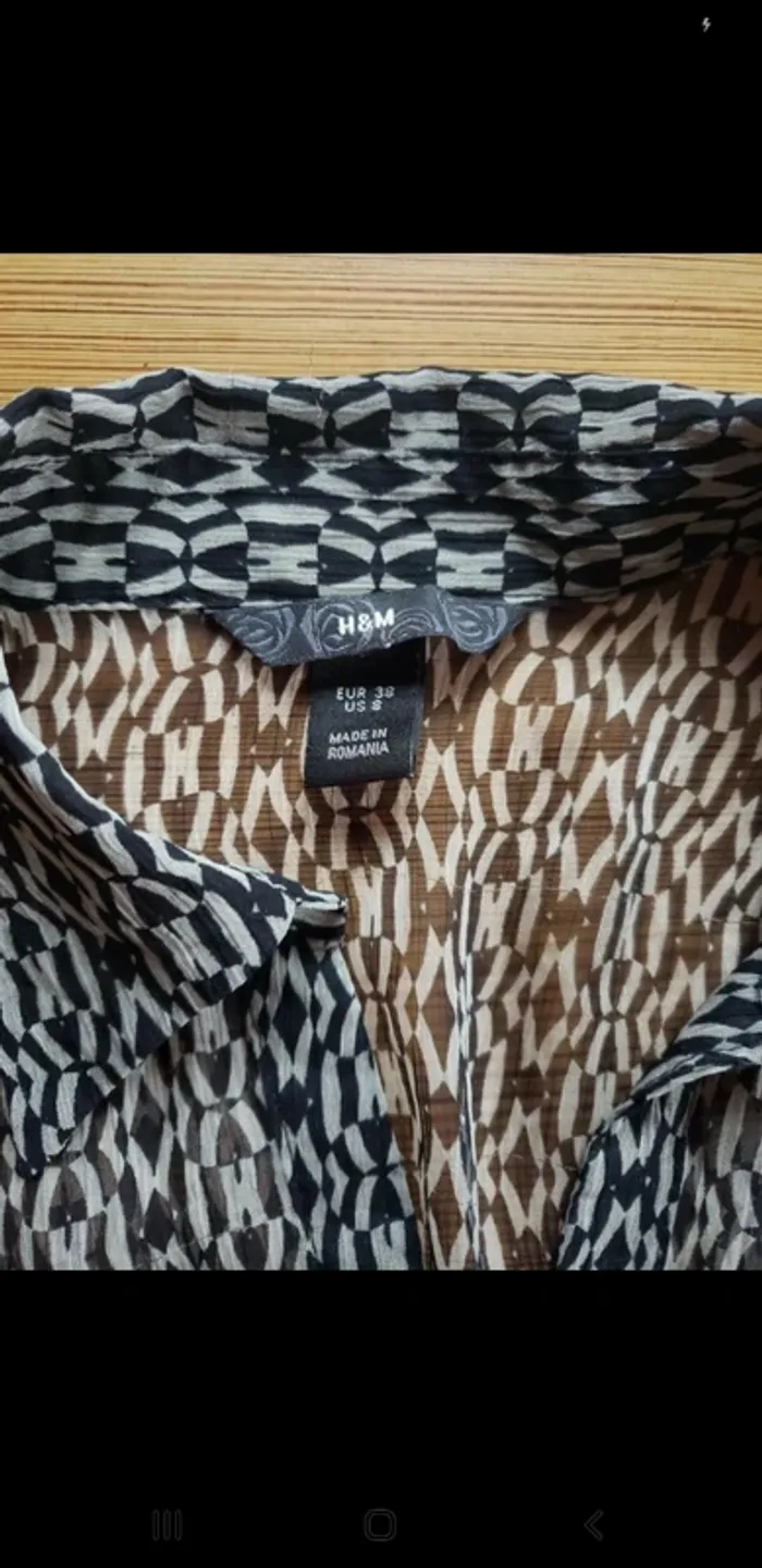 Chemisier chemise blouse femme h&m transparent printemps été - photo numéro 4