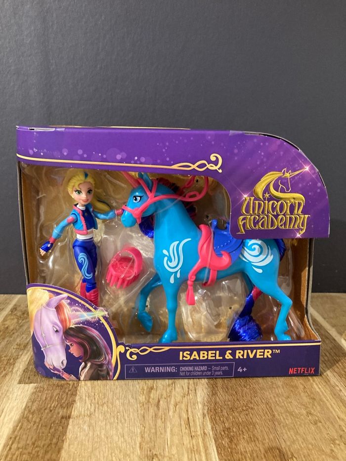 Coffret unicorn académie l’école des licornes Isabel et River neuf sous blister