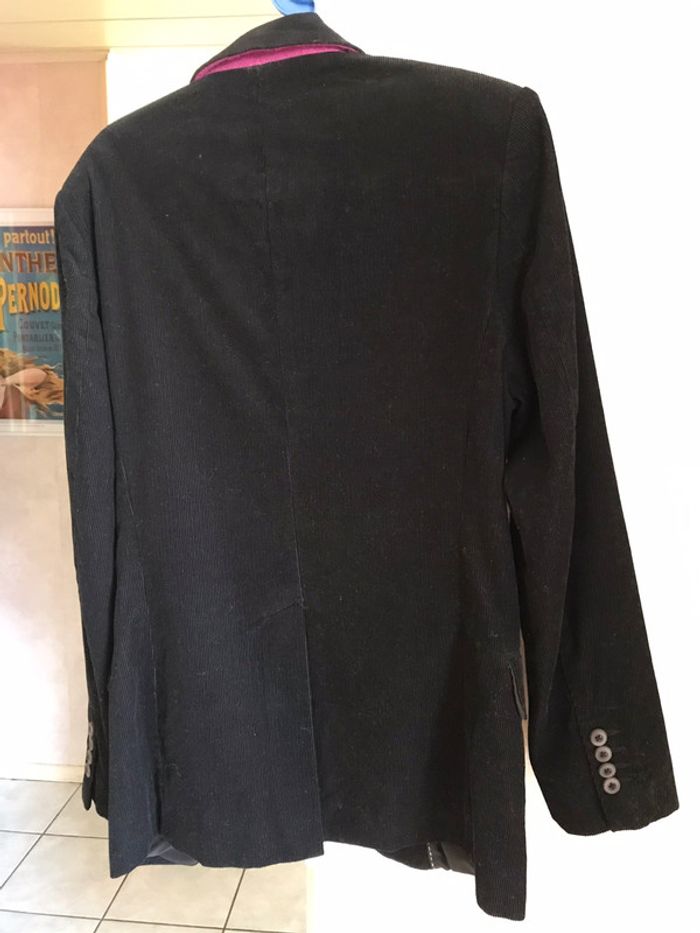 Veste blazer velours noir homme Taille M Celio casual - photo numéro 5