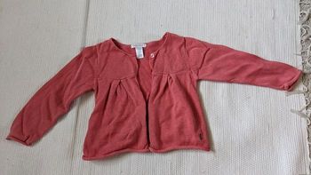 Gilet rose Obaibi 12 mois