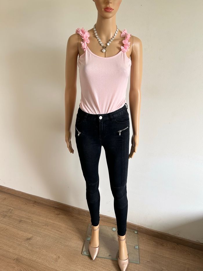 Jean skinny noir Morgan taille 34 TBE - photo numéro 3