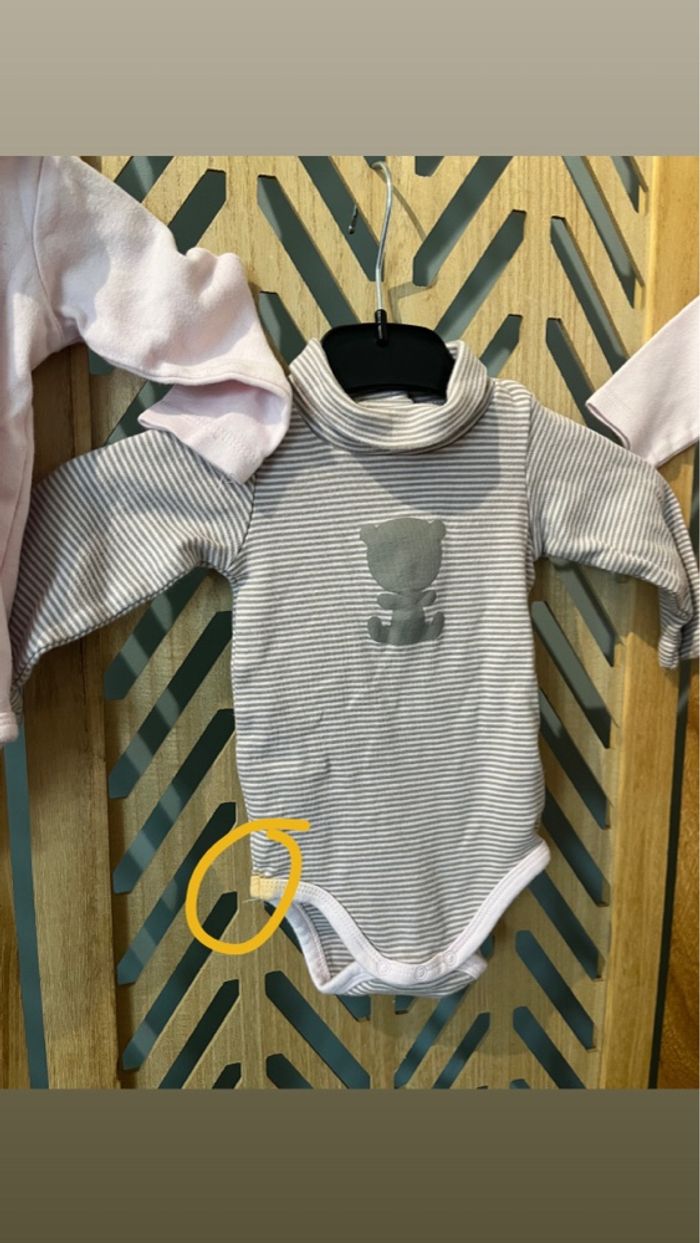 Lot bodies fille 74cm - photo numéro 8