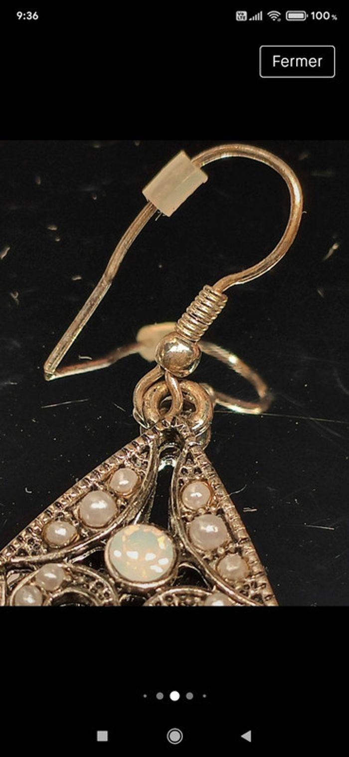 Boucles d'oreilles vintage - photo numéro 5