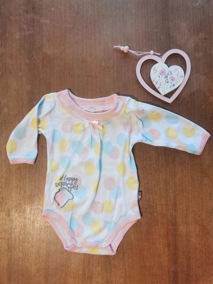 Lot Petit Beguin 4 bodys colorés idéal printemps 6mois 68cm - photo numéro 2