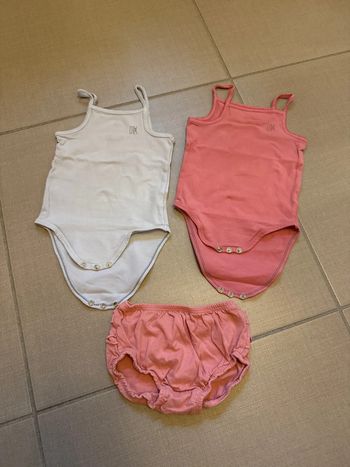 2 bodys Orchestra et une culotte Cocoon La Redoute fille 9 mois